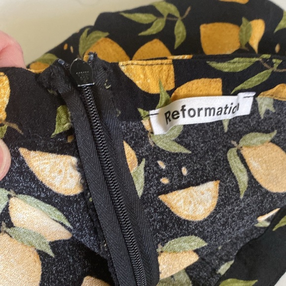 Reformation, back zip, flat front trousers - Picture 2 of 3